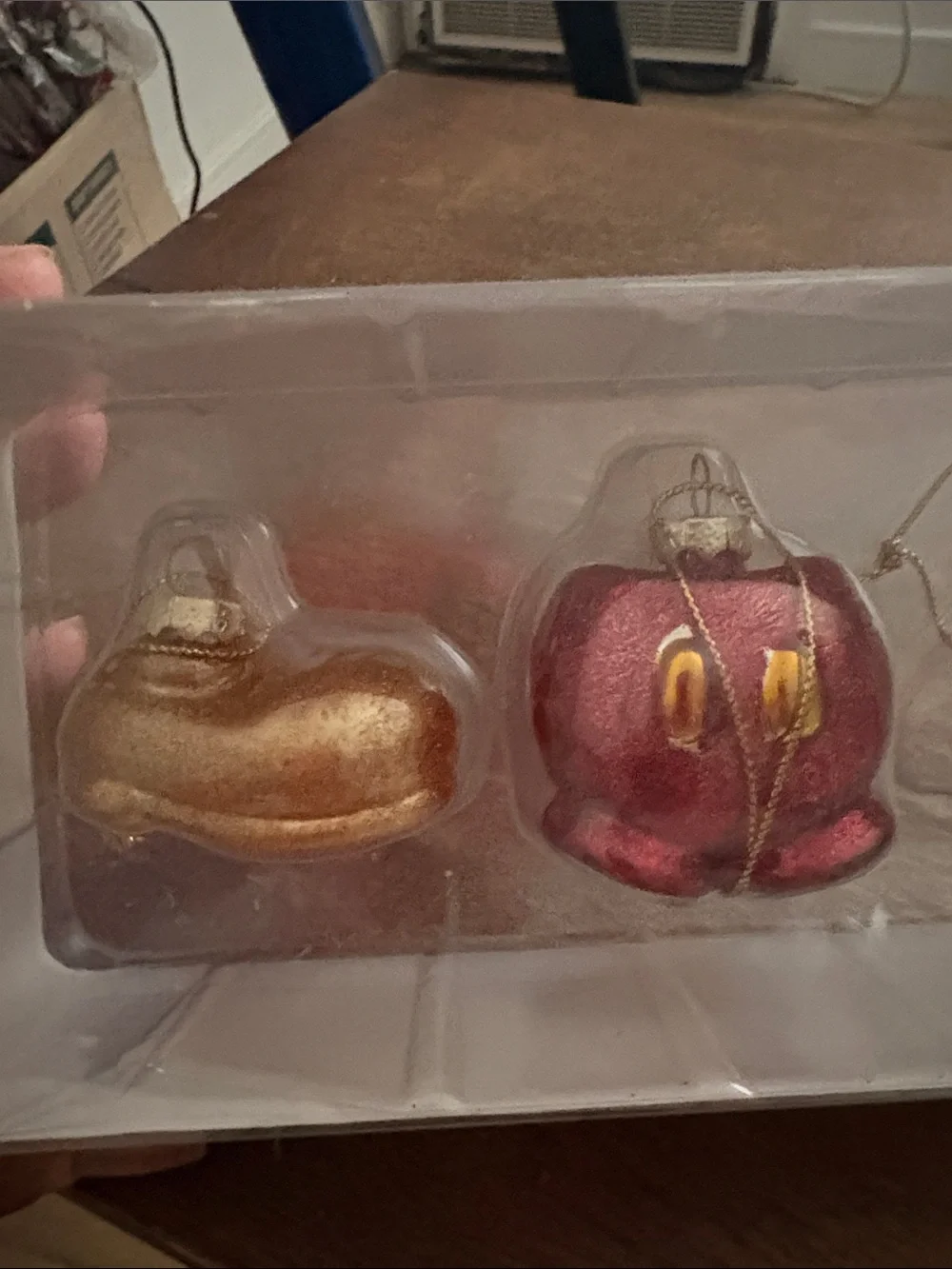 Disney holiday collection 4 glass ornaments NEW